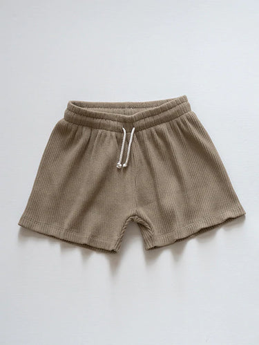 The Simple Folk Ribbed Shorts, Mushroom